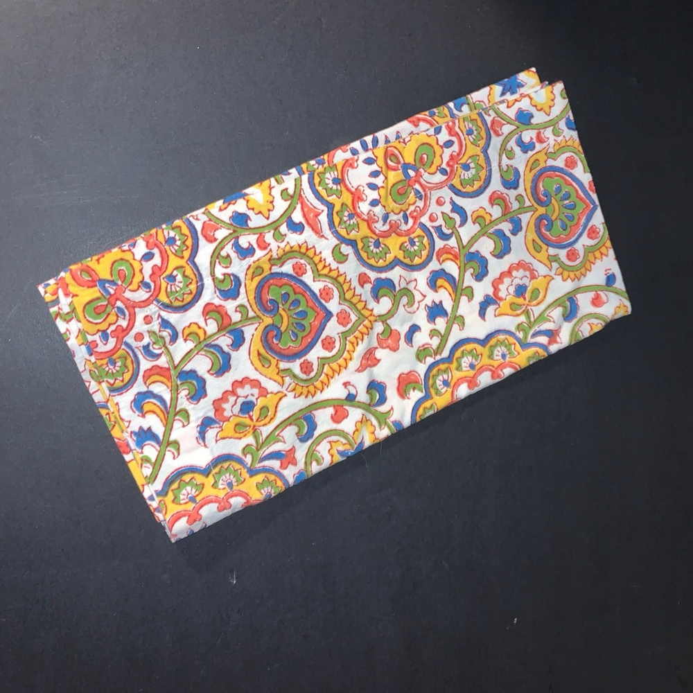 Pottery Barn Table Linen Napkin One Size White Multicolor replacement